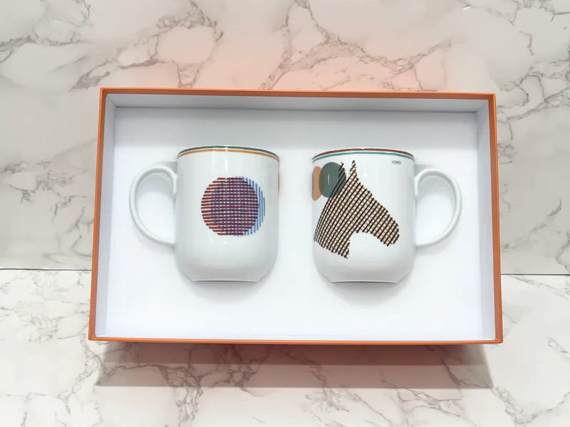 ❤️愛馬仕馬術頭盔馬克杯套裝（2個）