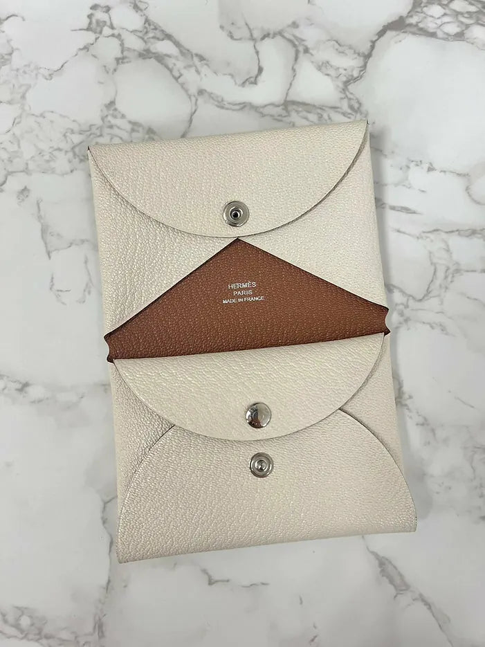 Hermes Calvi Duo 卡包 Nata/Quebracho