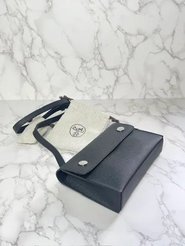 ❤️Hermes Hermesnap Noir 89 PHW W Stamp