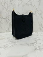 Hermes Mini Evelyne 16 TC Noir 89 B Stamp GHW