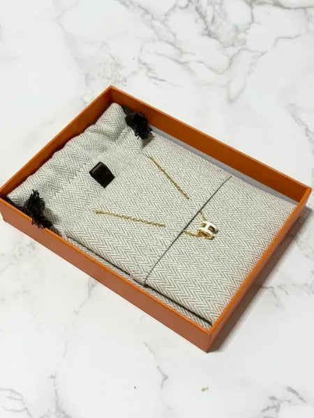 ❤️愛馬仕迷你 Pop H Blanc 金色項鍊吊墜❤️