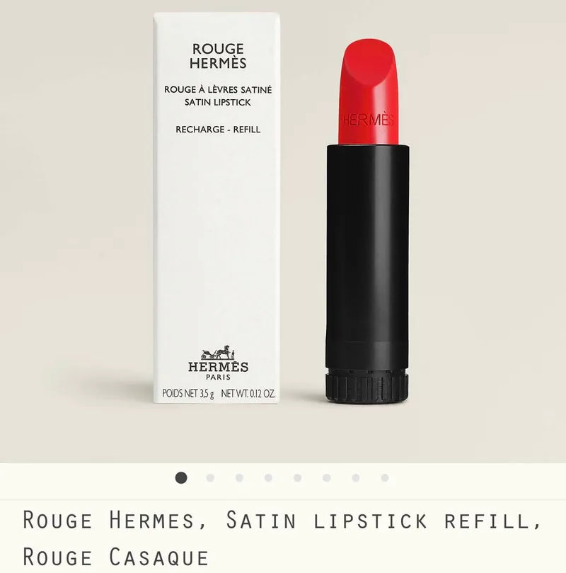 Hermes Lipstick Refill 64 Satine Rouge Casaque