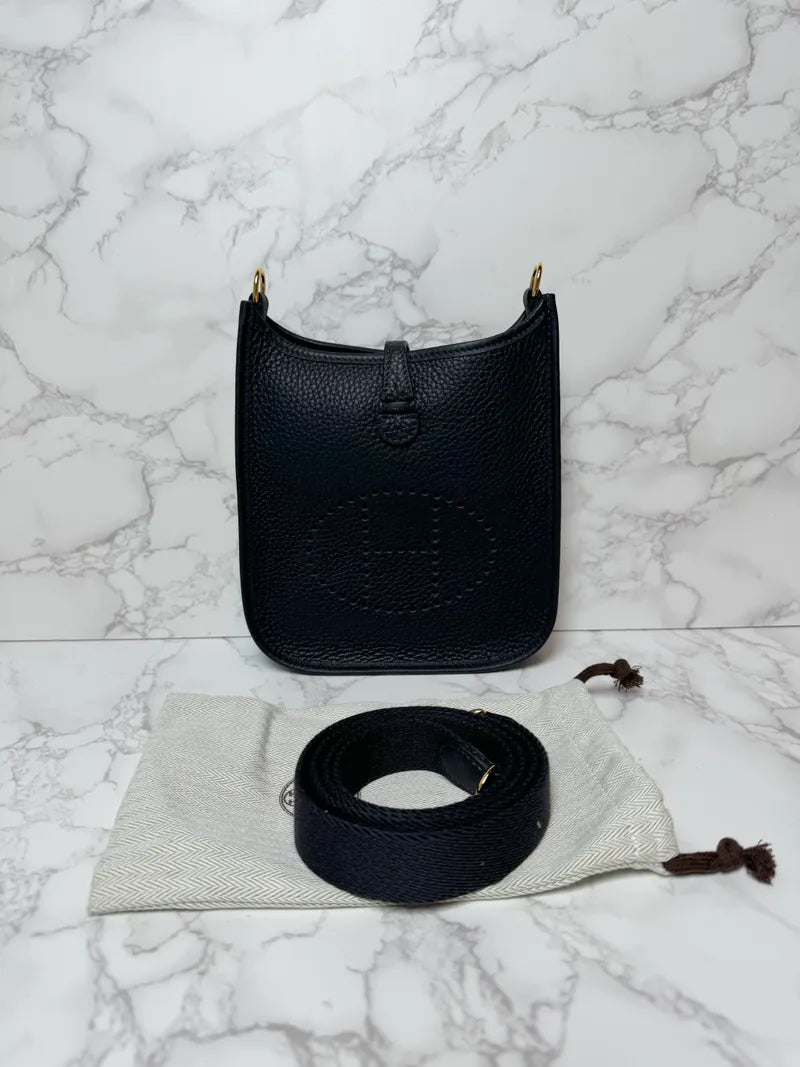 Hermes Mini Evelyne 16 TC Caban 3Y GHW W Stamp