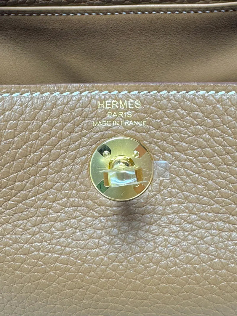 Hermes Mini Lindy II 2 TC Gold GHW W Stamp