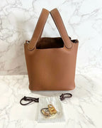 愛馬仕 Picotin 18 TC 金 37 GHW U 郵票