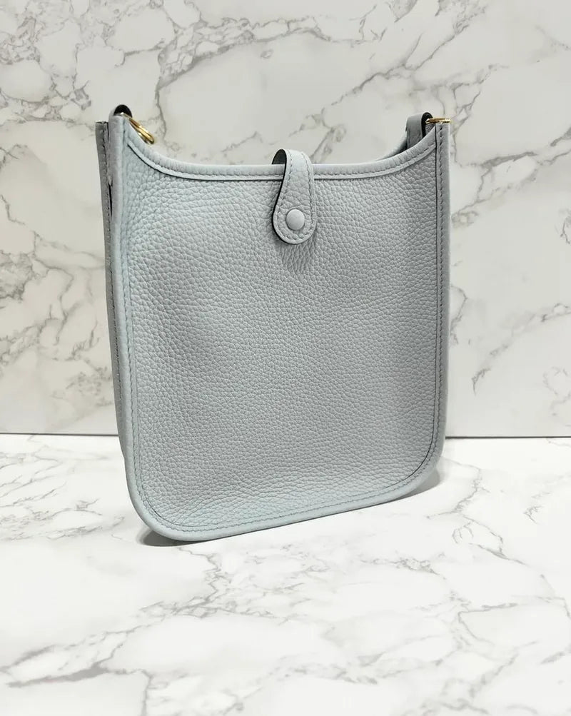 Hermes Mini Evelyn 16 TC 藍色 淺色 GHW