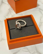 愛馬仕 Echappee 戒指，925 銀，52 號