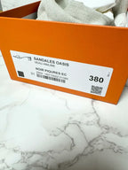 愛馬仕 Oasis 黑色涼鞋 38