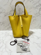 ❤️愛馬仕 Picotin Lock 18 包 PHW P18 Sun B4 B 印章