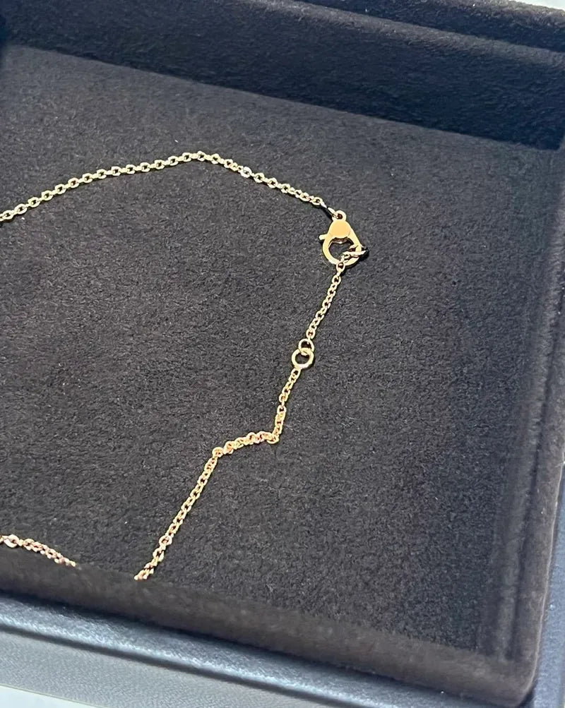 愛馬仕 Finesse 玫瑰金吊墜項鍊