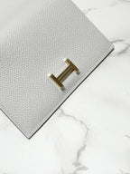 Hermes Bearn 組合錢包 Epsom Gris Pale GHW