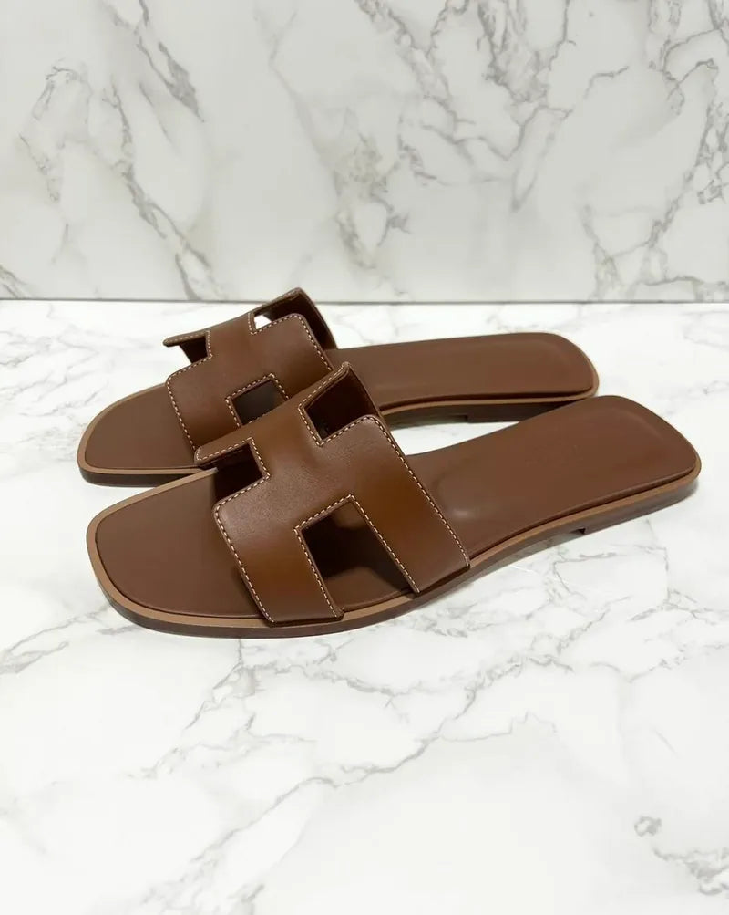 Hermes Oran Sandal H Gold Size 38