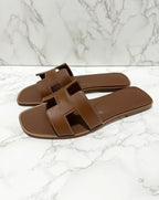 Hermes Oran Sandal H Gold Size 38