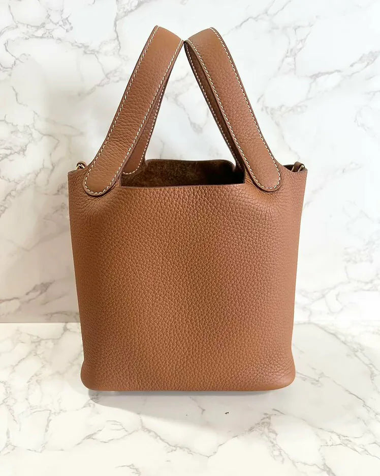 愛馬仕 Picotin 18 TC 金 37 GHW U 郵票