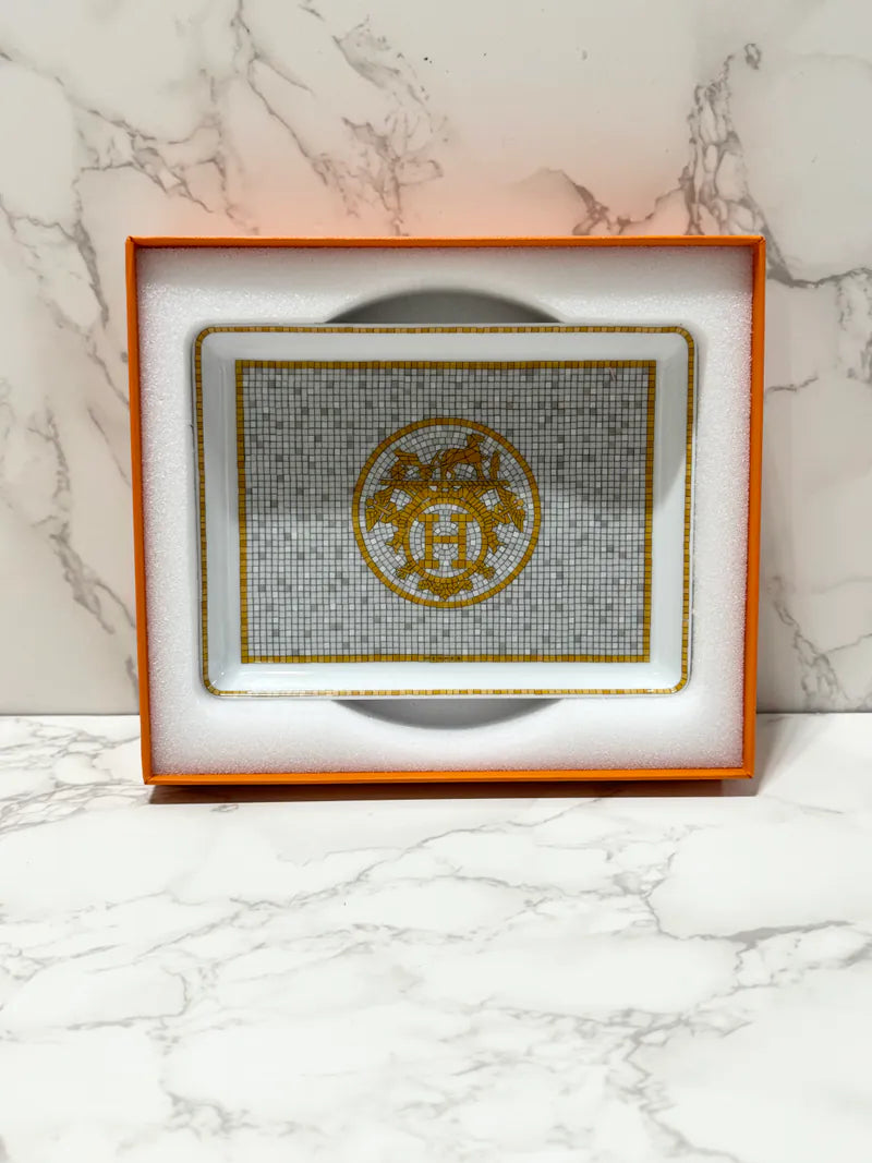 ❤️Hermes Mosaique au 24 金托盤，小號
