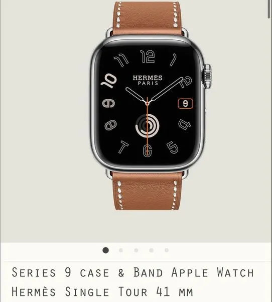 愛馬仕 Series 9 錶殼及錶帶，適用於 Apple Watch Hermès 單圈 41 毫米