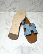 愛馬仕牛仔 Oran 涼鞋，37.5 碼