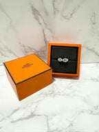 愛馬仕Chaine d'ancre Enchainee戒指，小號，925銀，54號