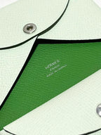 Hermes Calvi Duo Compact 卡夾 epsom Vert Fizz Vert Yucca