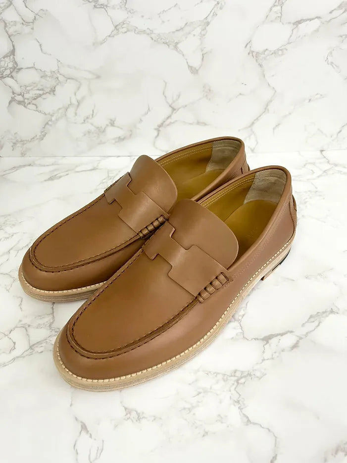 Hermes MOCASSIN HOME CHARRETTE VEAU 男裝皮鞋