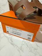 愛馬仕 Oasis 金色涼鞋 39