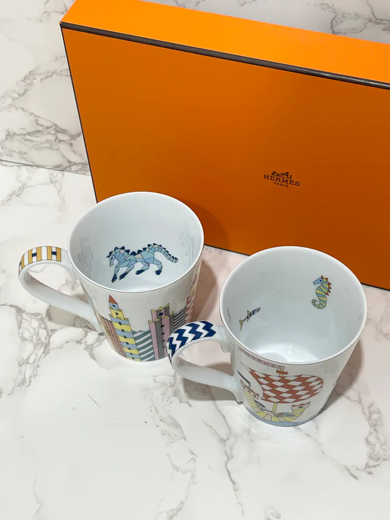 愛馬仕 Epopee 兩隻裝馬克杯