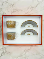 Hermes Mosaique au 24k 金咖啡杯套裝