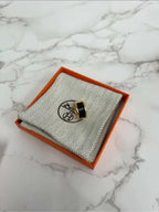 Hermes Bijou D'Oreille Olympe 耳環 黑蜥蜴 GHW