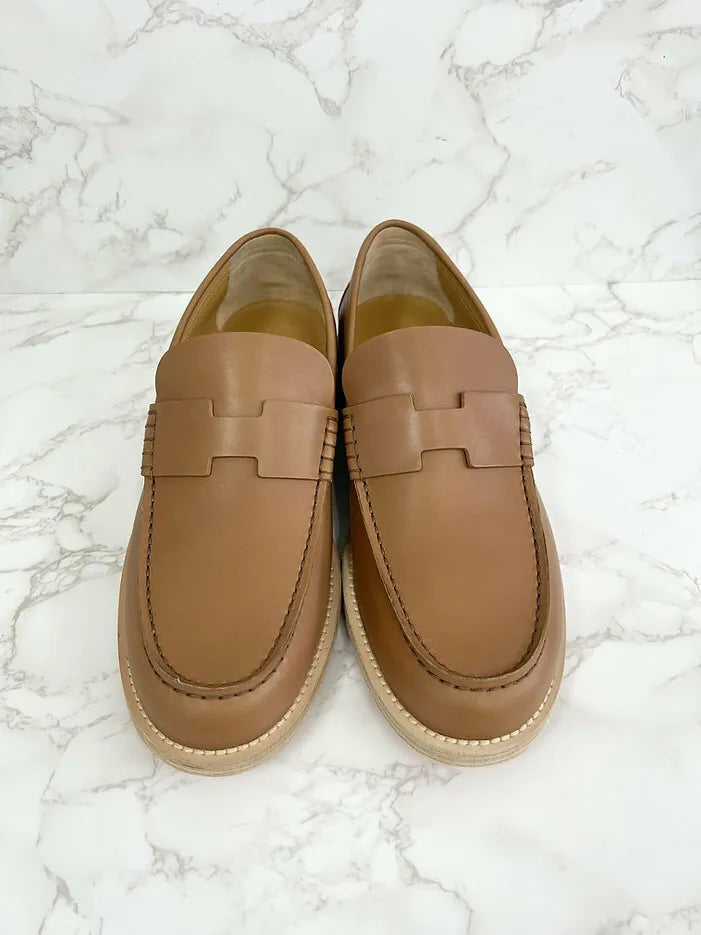 Hermes MOCASSIN HOME CHARRETTE VEAU 男裝皮鞋