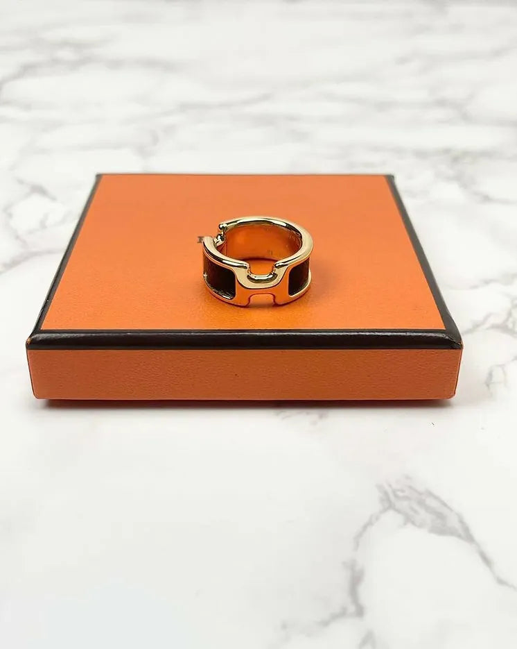 Hermes Olympe ring small model PM size Noir