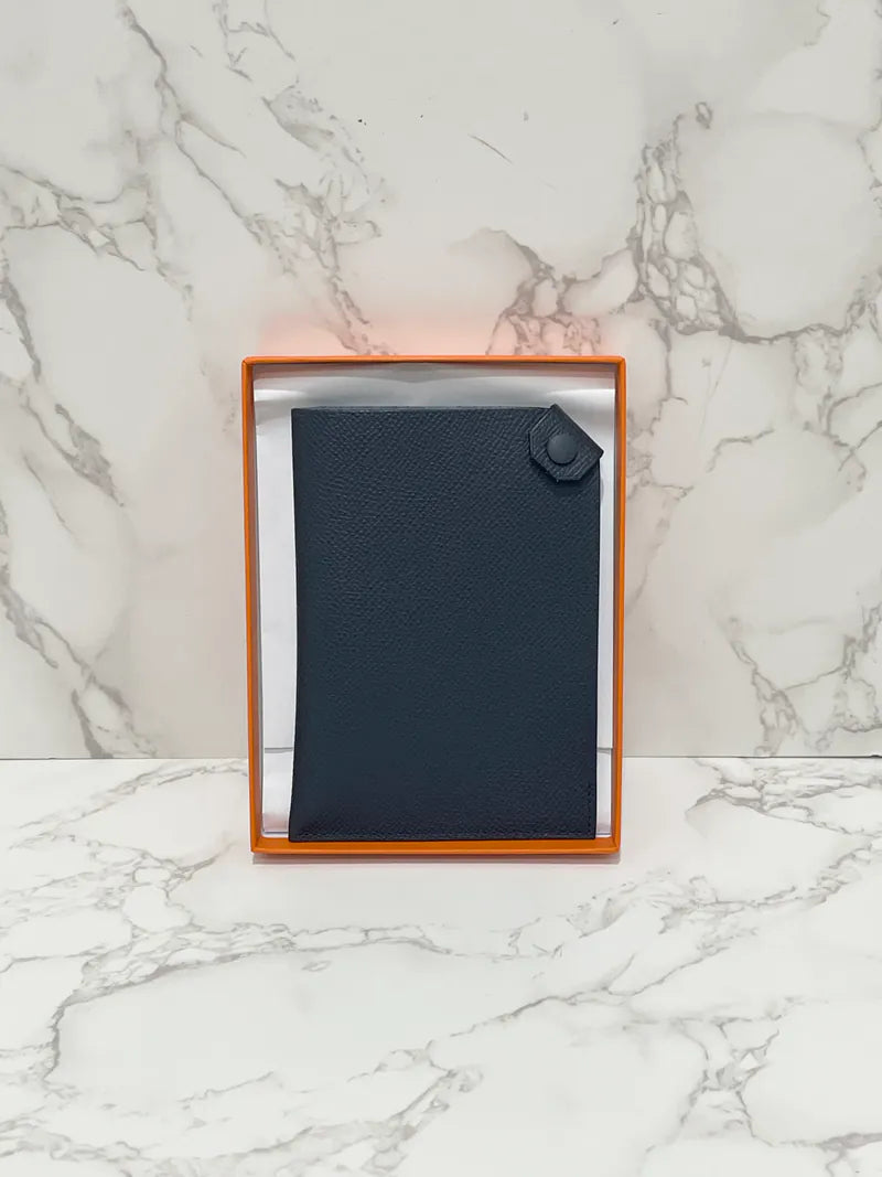 ❤️Hermes Porte-Passeport Tarmac Epsom Gris Misty 護照夾