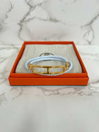 Hermes roulis 雙圈手鍊 Bleu brume GHW T3