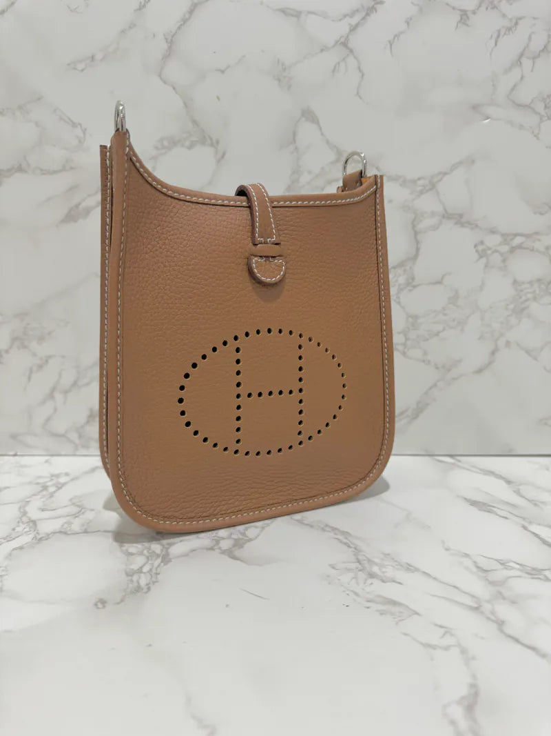 Hermes Mini Evelyne 16 Gold PHW W Stamp