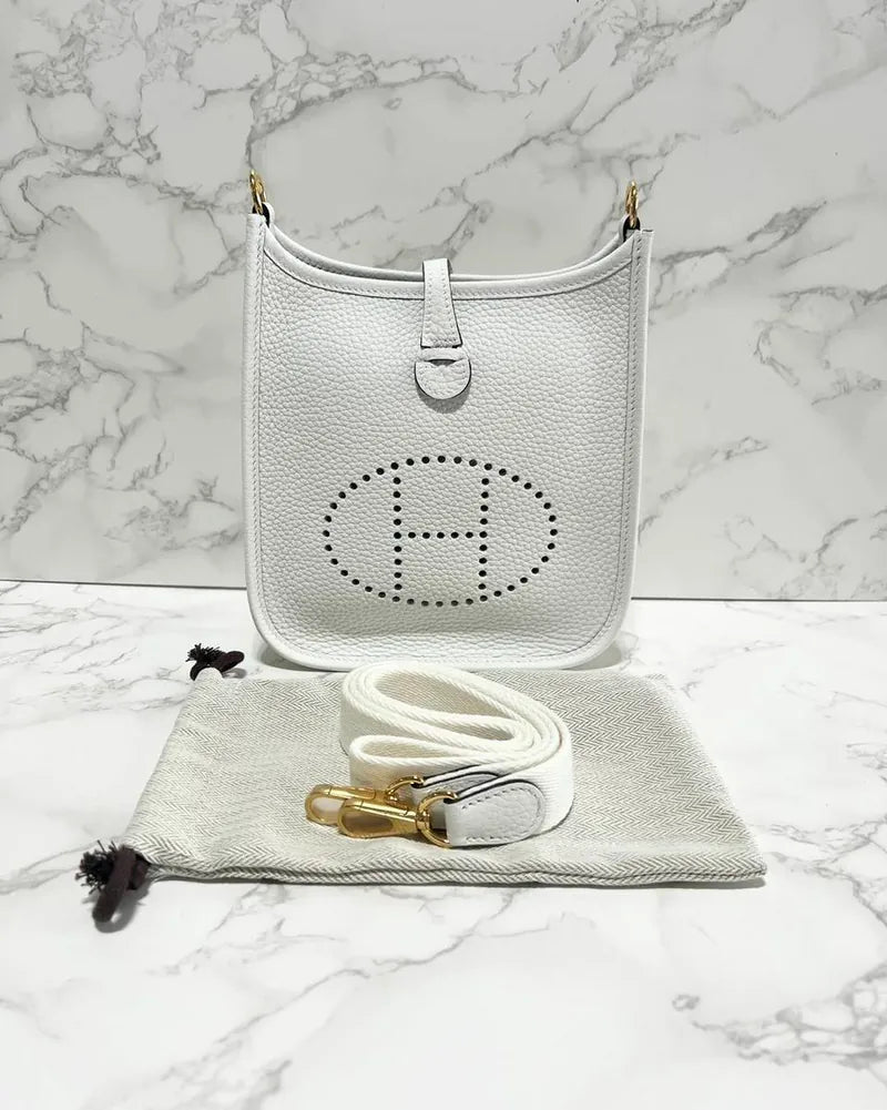 愛馬仕迷你 Evelyne 16 TC GHW 新款白色 0U