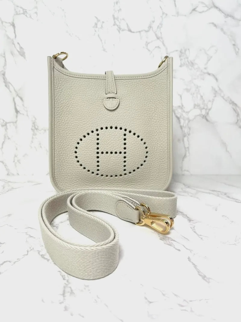 愛馬仕 Evelyne 16 包 Beton 8L GHW