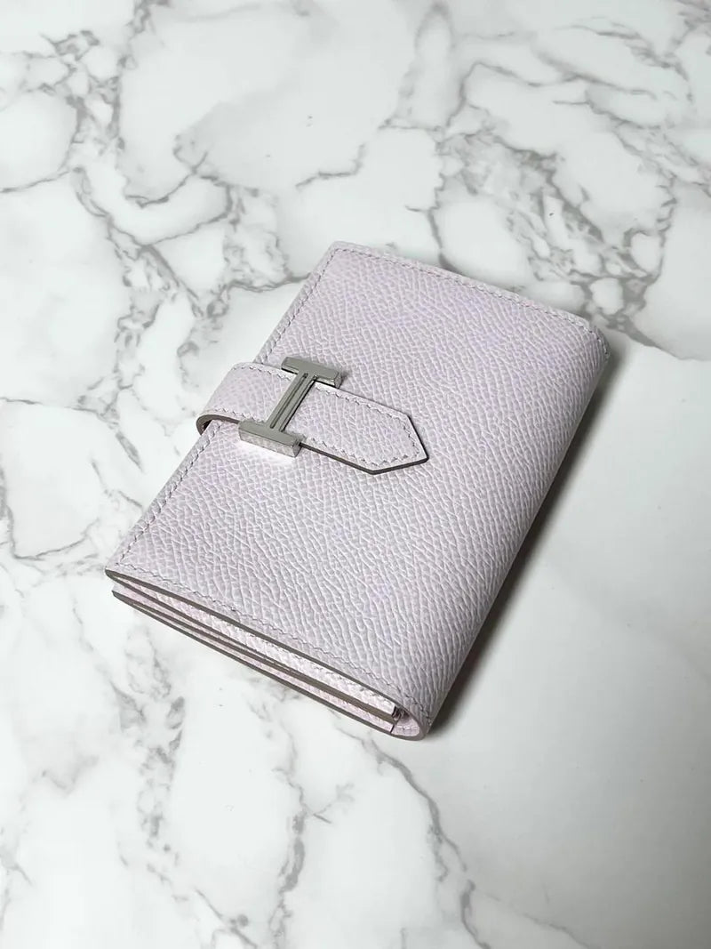 ❤️愛馬仕 Bearn 卡包皮夾 Epsom Mauve Pale PHW