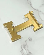 愛馬仕 32MM H 男士皮帶，雙面皮革錶帶，32毫米寬，95公分長