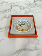 Hermes roulis 雙圈手鍊 Bleu Brume GHW T2