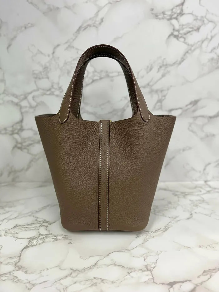 愛馬仕 Picotin 18 TC Etoupe 18 GHW