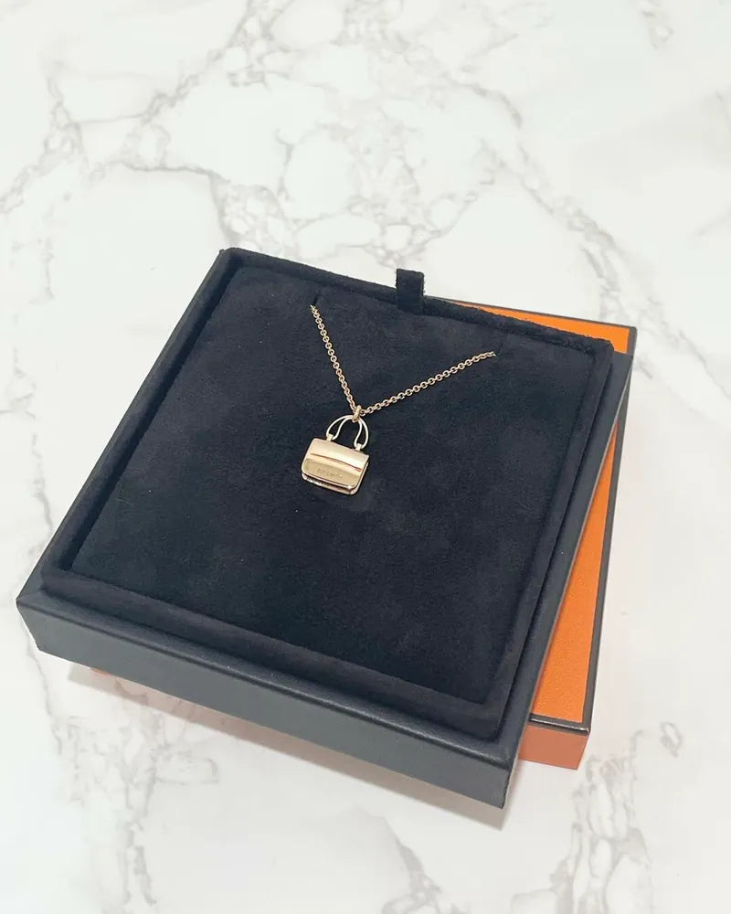 Hermes Amulettes Constance 吊墜玫瑰金項鍊