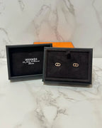 Hermes Chaine d'ancre earrings very small model RGHW
