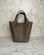 愛馬仕 Picotin 18 TC Etoupe 18 PHW U 郵票