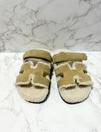 Hermes Sandales Chypre Femme 米色 Albatree 39