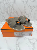 ❤️Hermes Oran Sandales H Etoupe  38