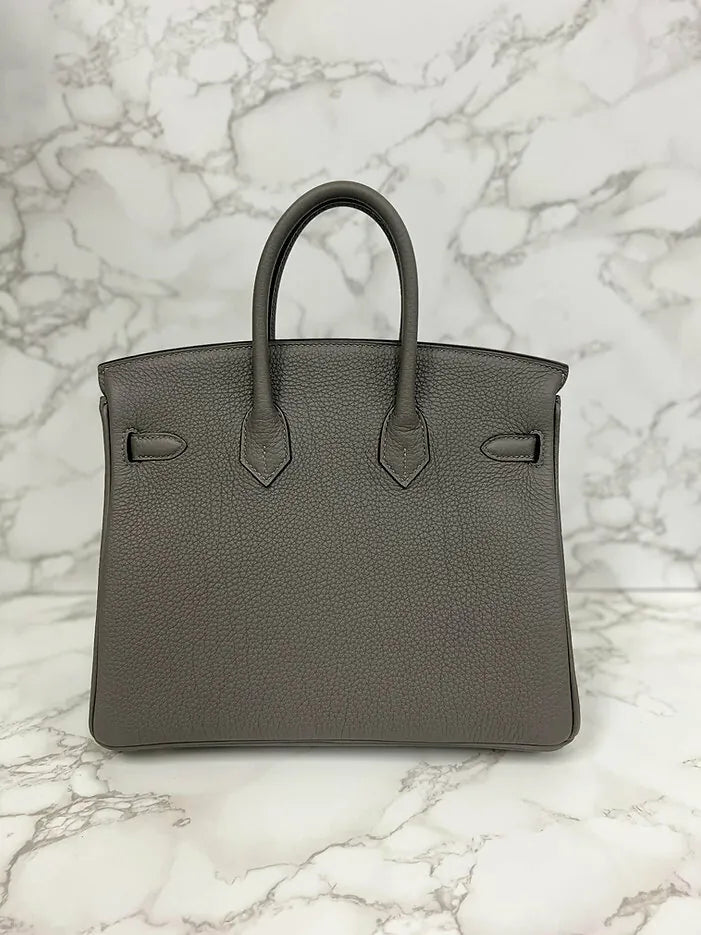 愛馬仕 Birkin 25 Togo Gris Meyer GHW 0L