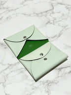 Hermes Calvi Duo Compact 卡夾 epsom Vert Fizz Vert Yucca