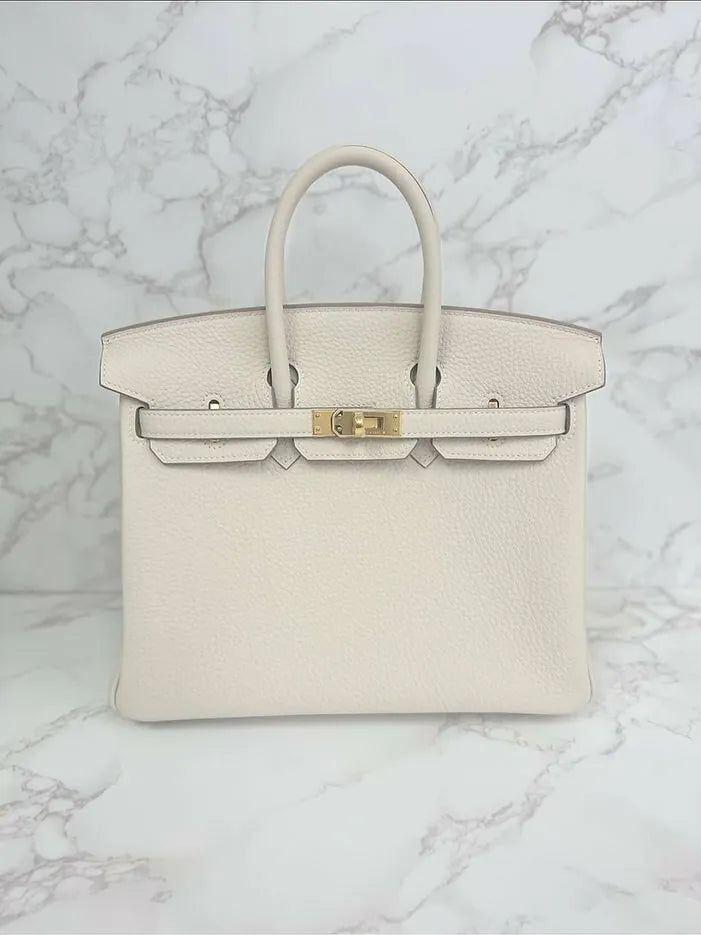 Hermes Birkin 25 Togo Craie GHW U 郵票