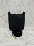 Hermes Mini Evelyne 16 TC Noir 89 B Stamp GHW