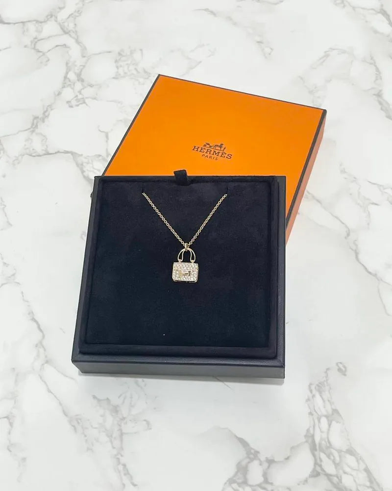 Hermes Amulettes Constance 吊墜玫瑰金項鍊