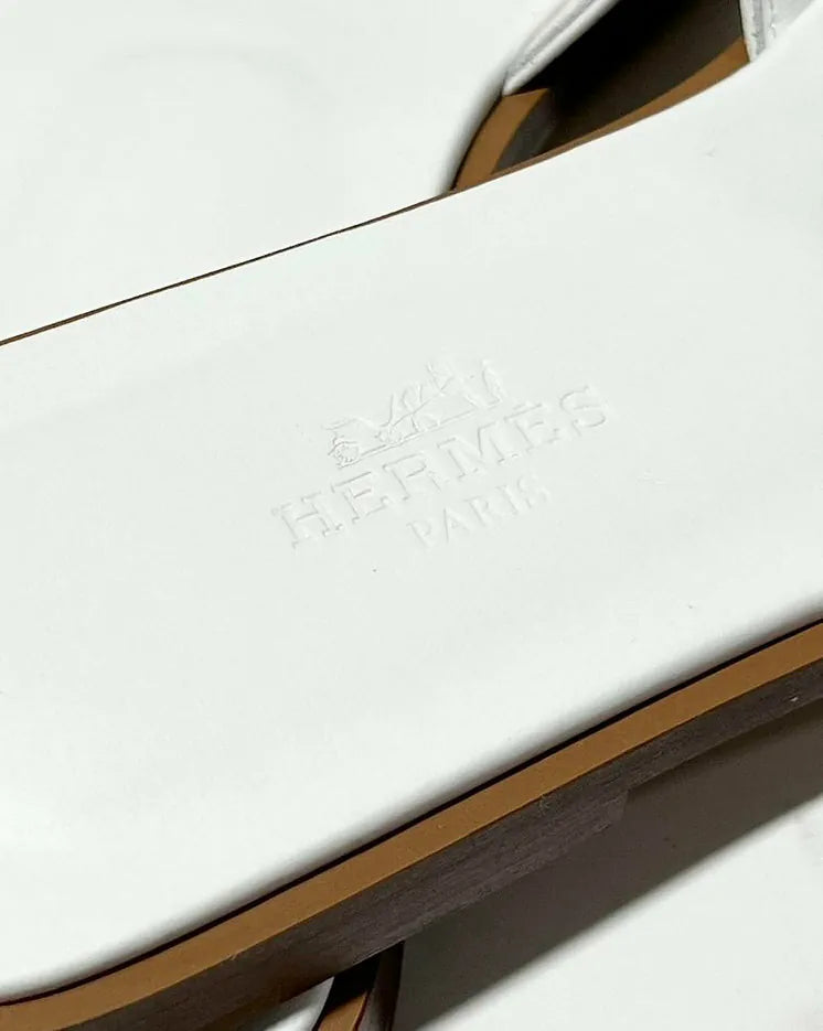 Hermes Oran sandal Blanc Size 37.5